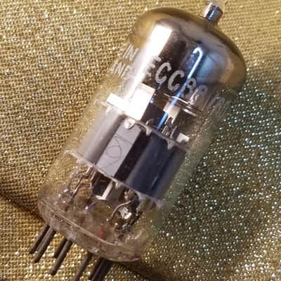 Amperex 6DJ8 AT1000 TESTED Vacuum Tube Heerlen D Getter GA0 GA2 Bugle Boy T2 ECC88 dual triode 1959 image 10