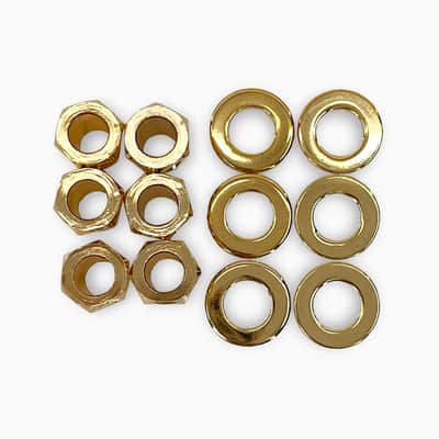 NEW True Lok Mid-Size Locking Tuners - 6-in-line, Single Pin TK-7107-002 GOLD image 4