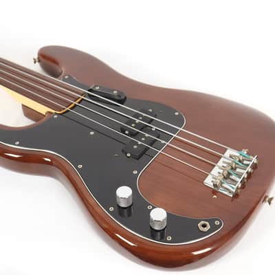1978 Fender Precision Bass Left Handed Fretless P-Bass Guitar w/ Case Very Rare! image 6