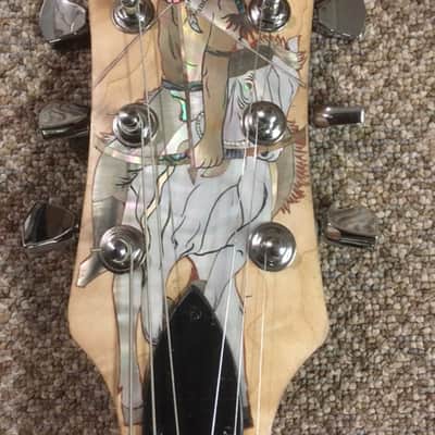 Custom Custom SG style guitar ! MOP Inlays ! 1990 natural image 5
