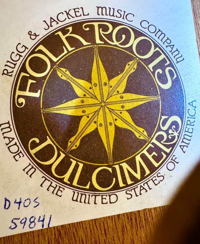 Folk Roots D40S 1973 Hourglass Mountain Dulcimer Excellent Condition Aged Tone image 1