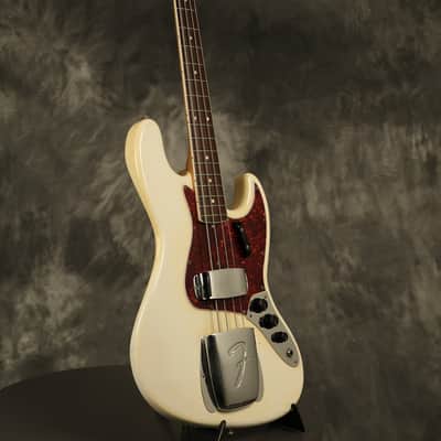 1966 Fender Jazz Bass Custom Color OLYMPIC WHITE image 6