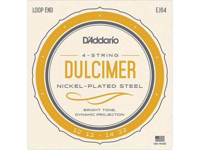 D'Addario 4 String Dulcimer Nickel Plated Steel Strings EJ64 image 1