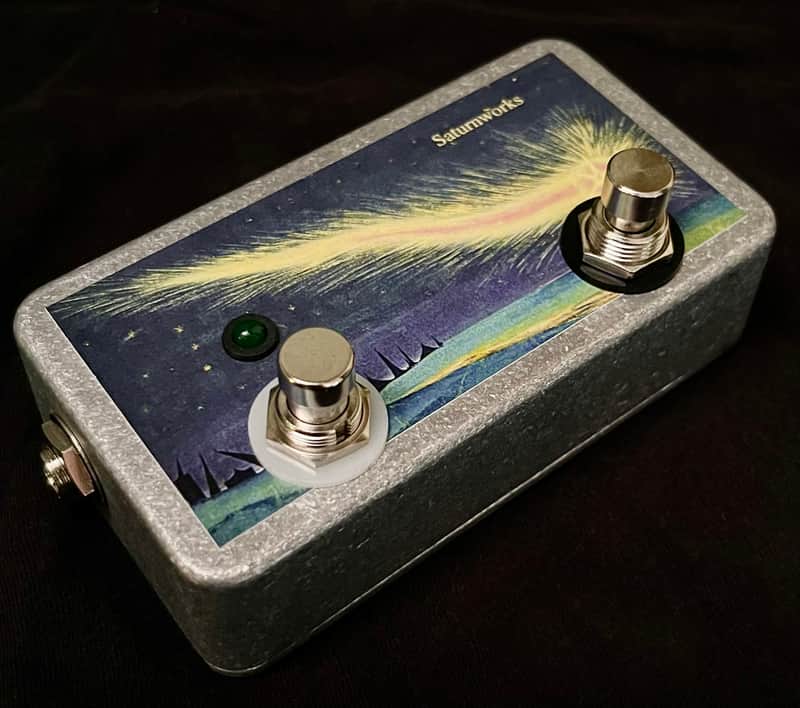 Saturnworks Latching + Momentary Mute Kill Switch Pedal - Horizontal Layout, with Neutrik Jacks image 1