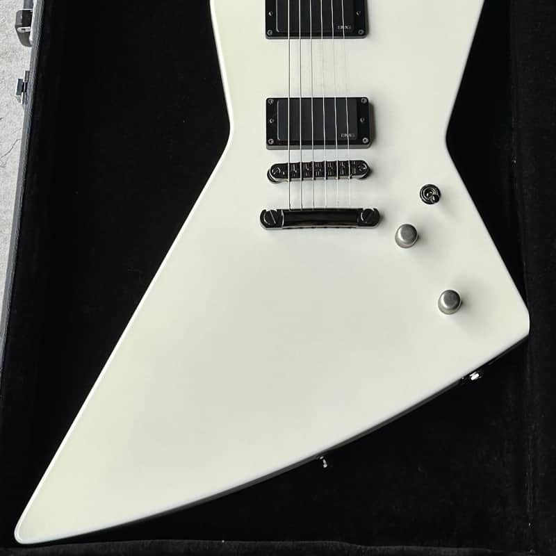 ESP Custom MX250 Kiso Built White Explorer James Hetfield Vibes