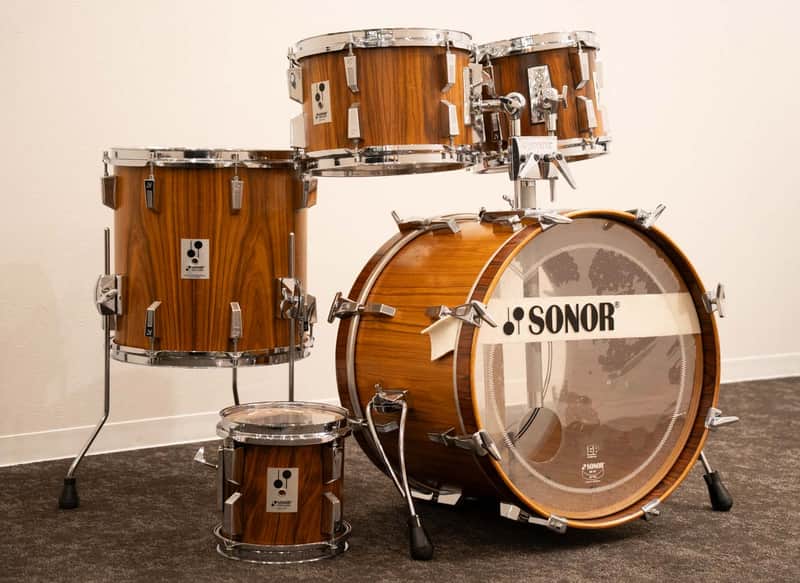 Sonor Early 80's Phonic Series Drum set 20" 8" 10" 12" 14" Genuine Rosewood image 1