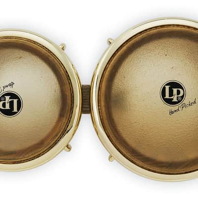 Latin Percussion LP793X Galaxy Giovanni Signature 7 1/4-8 5/8 Bongos Natural Ash, Gold Hardware image 7