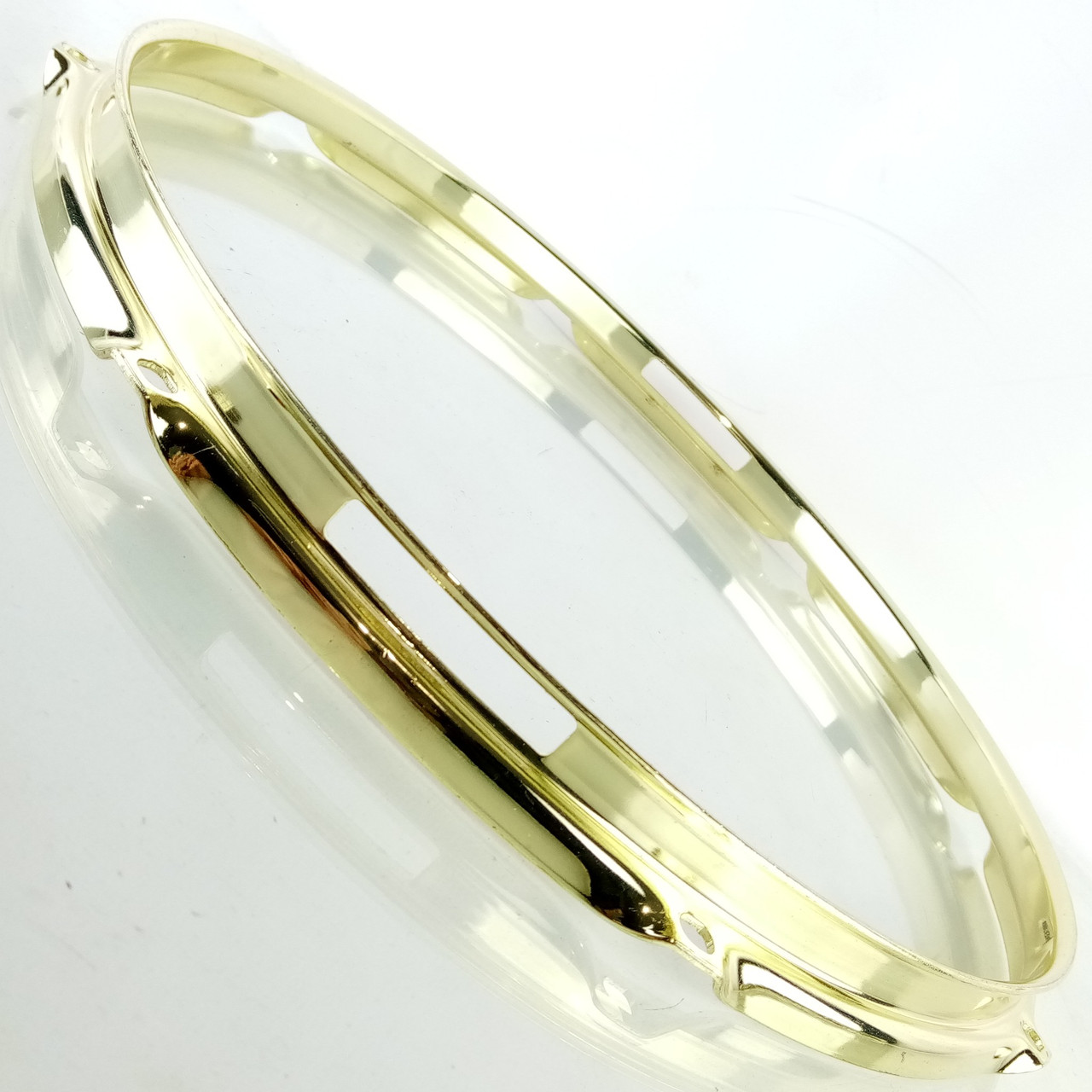 Ludwig 14" 2.3mm Gold-Plated Snare Drum 8-Lug Resonant Rim/Hoop Triple Flange — main photograph