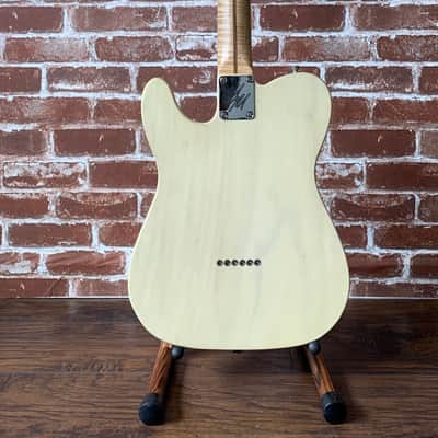 Mario Guitars T-Style 2020/New, Nocaster Blonde w/ AAA 1/4" Sawn Flame Maple Neck (5lbs 9oz) Authori image 6