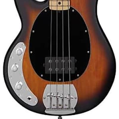 Sterling by Musicman StingRay Ray4 Left-Handed Electric Bass - Vintage Sunburst image 2