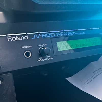 Roland JV-880 Multi Timbral Synthesizer Module 1992 - Black
