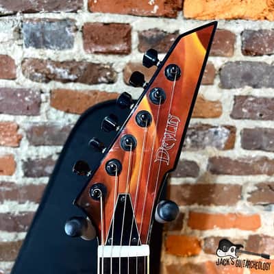 Devlin Interceptor Flames Electric Guitar w/ GB (2000s - Flames) image 3