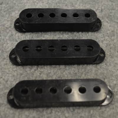 Vintage Original 1977 Strat Pickup Covers in Black image 1