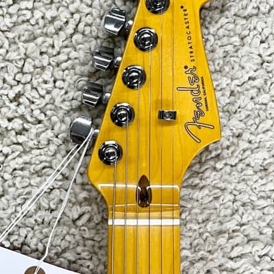 Fender American Professional II Stratocaster electric guitar, Miami Blue + Case image 6