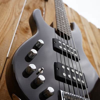 ESP E-II AP-5 See Thru Black Left Handed 5-String Bass w/Case NOS image 7