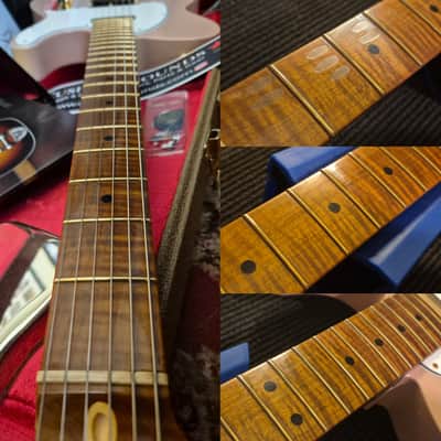 Fender Custom Shop '63 Tele Roasted 3A Flame MN Relic 2025 - Dirty Shell Pink ☆VIDEO☆ image 4