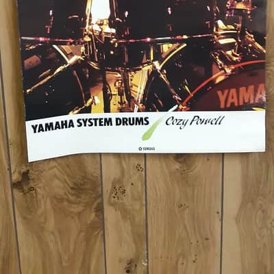 Yamaha Cozy Powell System Drums & Electronic Percussion POP wall posters c. 1986 image 2