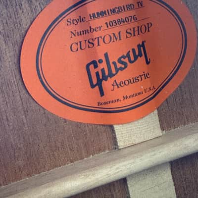 2014 Gibson Custom Shop Hummingbird TV True Vintage image 3