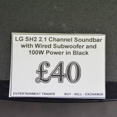 LG SH2 2.1 Channel Soundbar with Wired Subwoofer and 100W Power in Black image 2