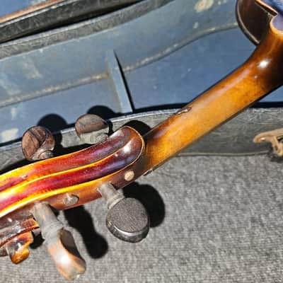 Vintage National Inst size 3/4 violin with case. USA. Good Condition. image 16