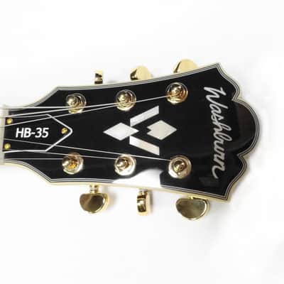 Washburn Washburn HB-35B Semi-Hollow 2014 Black image 3