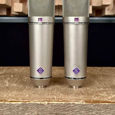 Vintage Neumann U87 Condenser Microphone Sequential SN Stereo Pair. 1983. Swivel Mounts. All Original! image 5