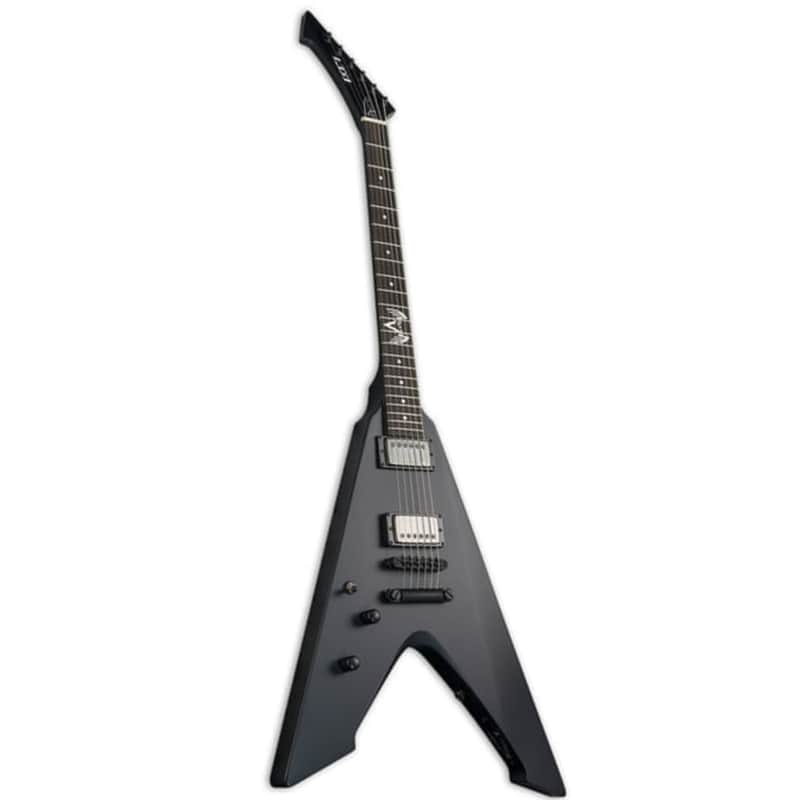 希少　LTD / Vulture Black Satin Lefty ESP LTD Vulture LH Left-Handed Black Satin Electric Guitar | Reverb