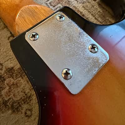 Kingston / Kawai / Teisco  “Hound Dog Taylor” style 3 pickup 1960’s - Sunburst image 6