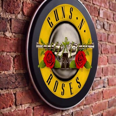 Immagine Guns N Roses, 22" Bass Drumhead, Resonate Head, Drum Display - 3