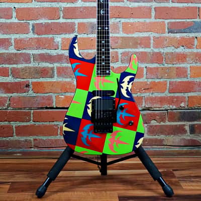 (Video Demo) ESP Custom Shop Chris Degarmo of “Queensryche” M-II 2005 Warhol Graphic OHSC image 2