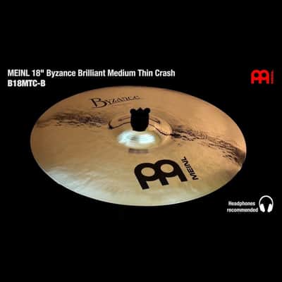 Meinl Byzance Brilliant Medium Thin Crash Cymbal 18" image 2