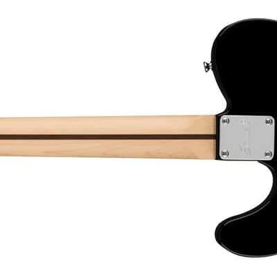 Squire Sonic Telecaster Electric Guitar, Black, Maple Fingerboard image 2