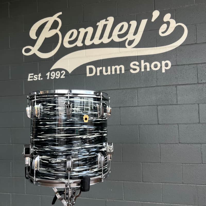 Vintage RARE Ringo 60's Ludwig Classic Maple 14x14" Floor Tom in Black Oyster image 1