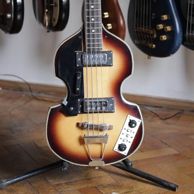 Vintage Japan Fresher Violin VB Bass 1974 - Sunburst image 1
