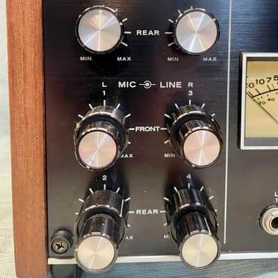 TEAC A-2340 1/4" 4-Track Reel to Reel Tape Recorder 1970s - Silver image 12