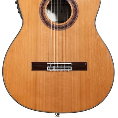 Cordoba C7-CE Nylon String Acoustic-electric Guitar - Cedar image 3