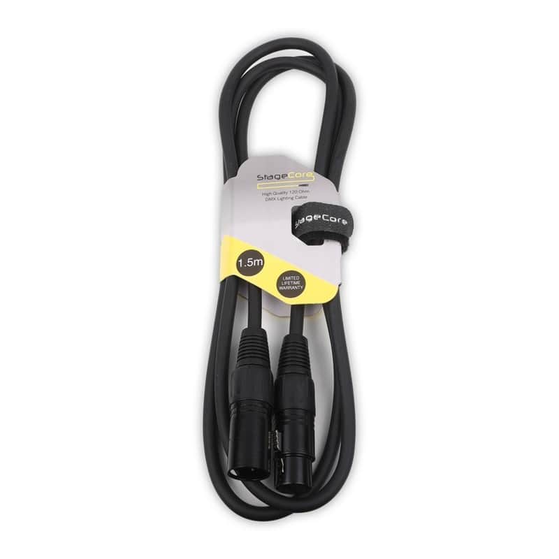 Stagecore Stagecore DMX Cable / Lead 3 Pin Male XLR – 3 Pin Fe…