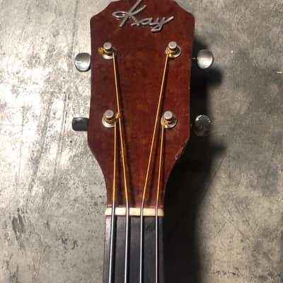 Kay Howlin’ Wolf K162 1950s Sunburst Electric Bass Owned by Payam Doostzadeh of Young The Giant image 4