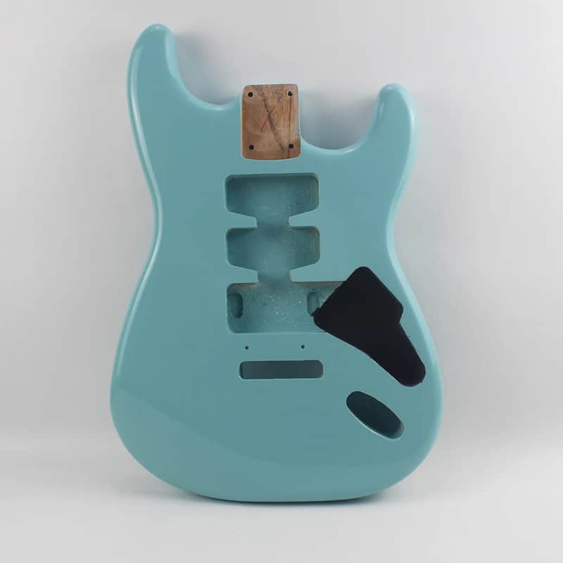 Blue Strat Style Guitar Body Alder Wood image 1
