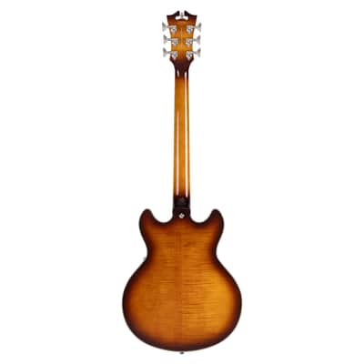 D'Angelico Premier Mini DC Electric Guitar - Dark Iced Tea Burst - B-Stock image 6