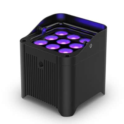 Chauvet DJ Freedom Par H9 IP X4 Battery-Powered IP54 RGBAW+UV LED PAR Kit with Bag Remote and Multi-Charger 4-Pack image 3
