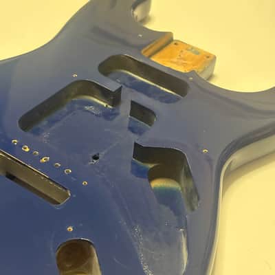 Fender Vintage 90s Squier Navy Dark blue Stratocaster body image 3