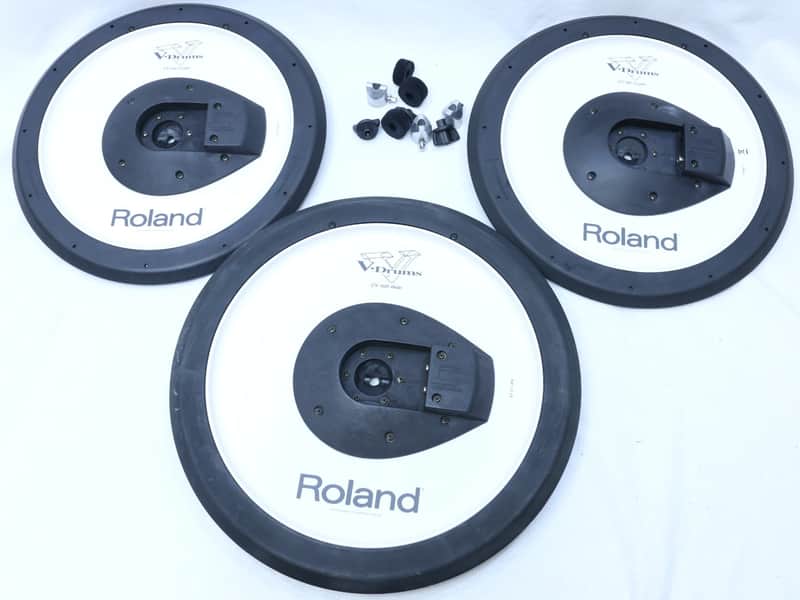 Roland THREE PACK CY14 + CY15 Crash Ride V-Cymbal V Drum Trigger