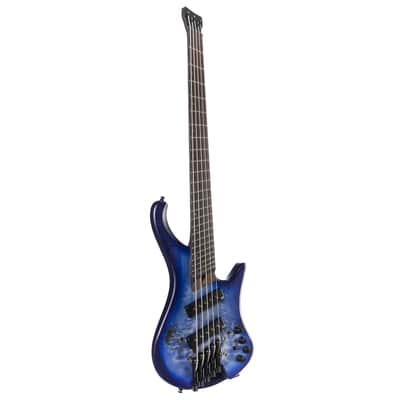 Ibanez Bass Workshop EHB1505MS-PLF Pacific Blue Burst Flat - 5-String Electric Bass Bild 1