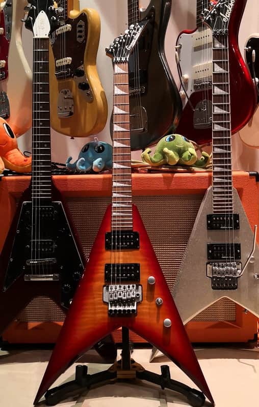 Grover Jackson King V Cherry Burst Flame image 1