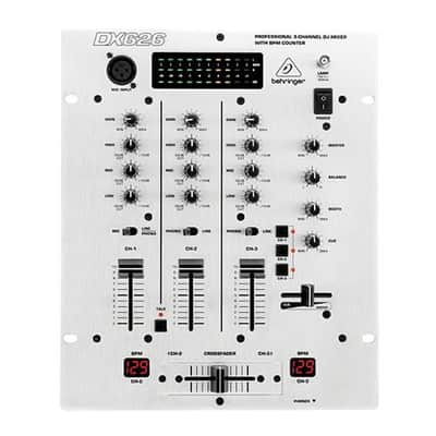 Behringer Pro Mixer DX-626 Professional 3 Channel DJ Mixer with Integrated Beat-Per-Minute (BPM) Counter, 10Hz-55kHz Frequency Response image 3