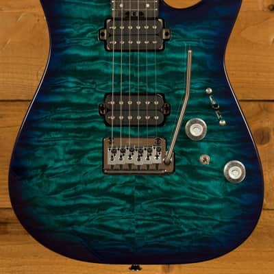 Charvel Pro-Mod Plus DK24 HH 2PT EB QM - Ebony - Chlorine Burst image 10