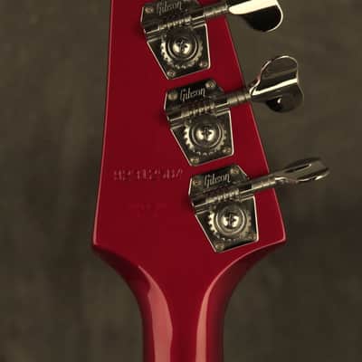 1982 Gibson Victory Artist Bass CANDY APPLE RED with papers + RARE painted neck image 18