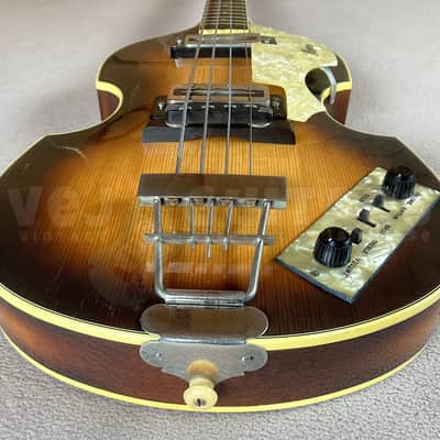 HOFNER 500/1 - 1973-4 w/HARD CASE - ORIGINAL VINTAGE VIOLIN BASS image 8