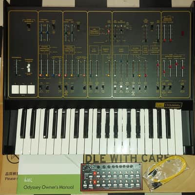 Korg Limited Edition ARP Odyssey FSQ Rev2 with SQ-1 Sequencer Bundle 2018 - Present - Black/Gold image 2